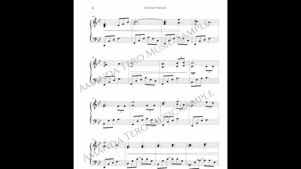 O Holy Night - Advanced Piano Solo