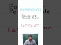 EXPONENTS TIPS 6