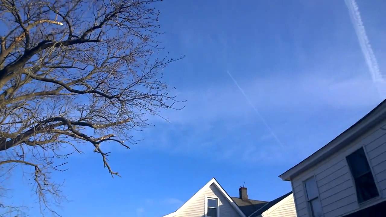 Chemtrails Over Millville, New Jersey. Morning of April 17, 2014. 1