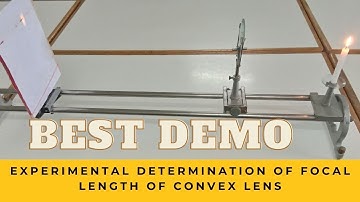 Measurement of Focal length of convex lens by Lens formula Method  Std 10-12 | Board practical |demo