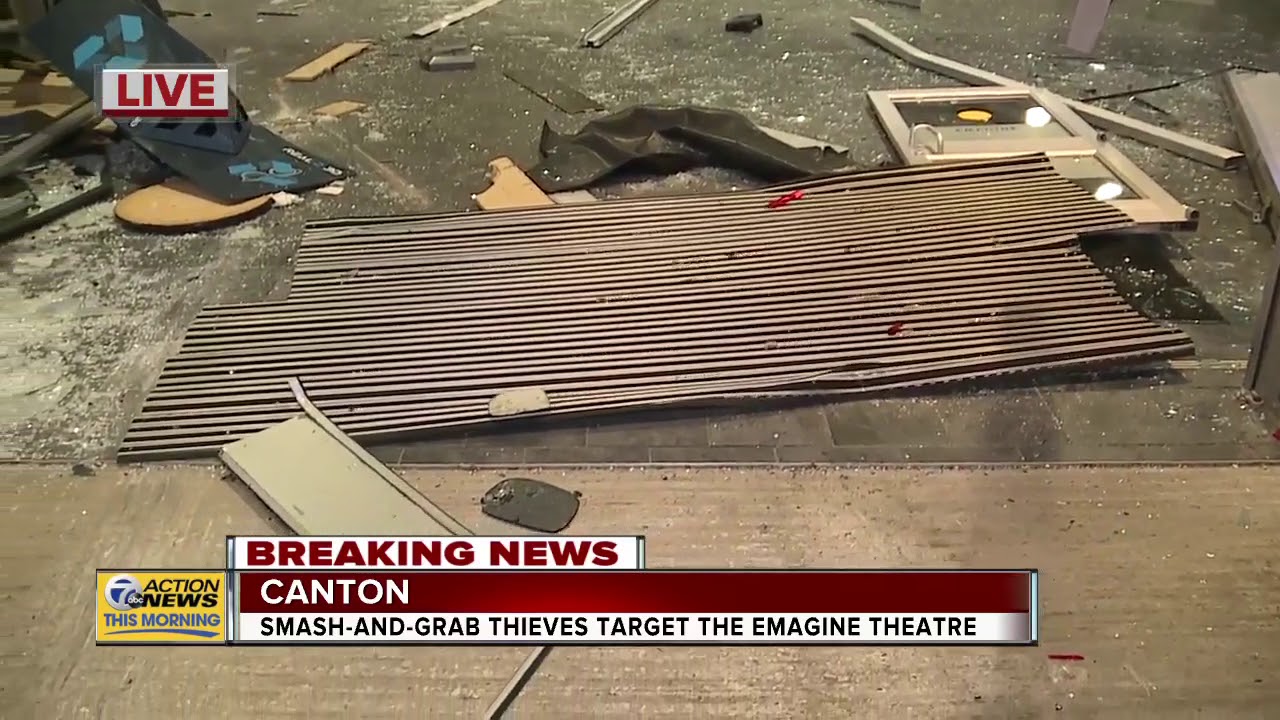 tv kanalları Smash and grab thieves target Canton Emagine theatre