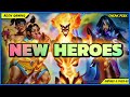  new heroes from elemental construct beach party  elves in beta v67 part 1  empires  puzzles