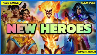 ✨ New Heroes from Elemental, Construct, Beach Party & Elves in Beta V67 [Part 1] - Empires & Puzzles