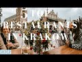 KRAKOW - 5 TOP RESTAURANTS YOU HAVE TO EAT AT! Krakow | Poland