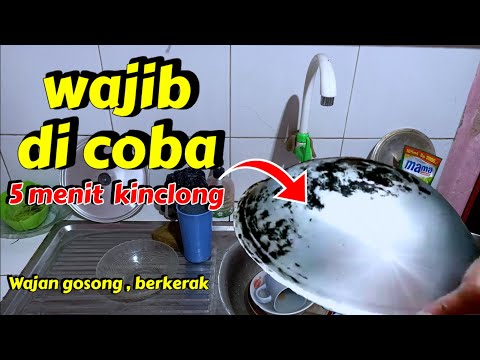 Cara Mudah Membersihkan Wajan Berkerak Wajan Gosong Atau Panci