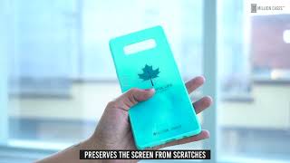 Galaxy Note 10 Lite Watercolor Mapple Leaf Glass Case screenshot 5