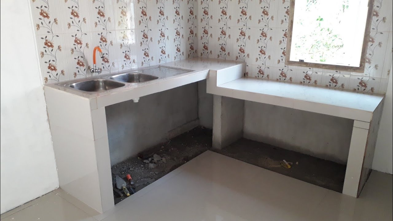 Membuat Meja Dapur Cor Tempat Kompor Dan Bak Cuci Piring YouTube