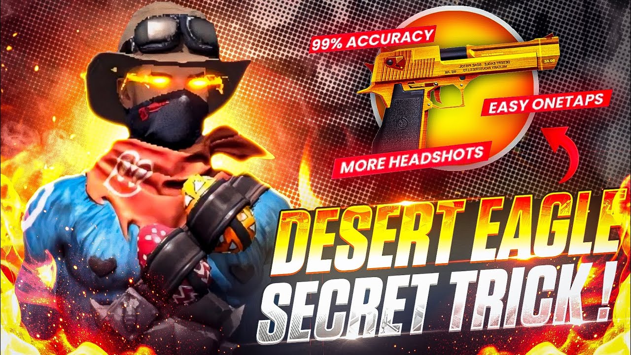 NEW DESERT EAGLE ONE TAP TRICK 😲 2025 BEST HEADSHOT TRICK 🤯 - YouTube