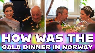 How was the royal gala dinner in Norway with Queen Mary and Princess Mette-Marit?