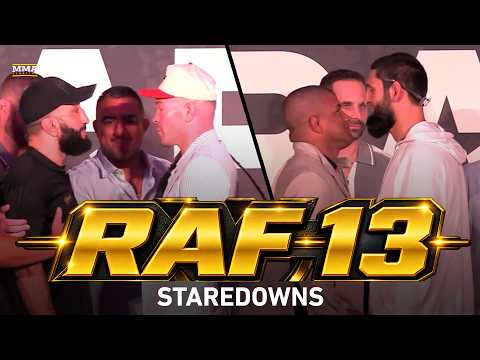 Full RAF 13 Staredowns | Covington vs. Muhammad | Khamzat vs. Burns | MMA Fighting