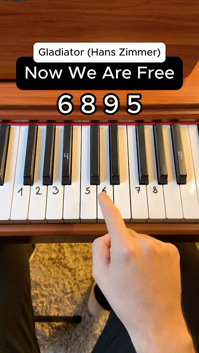 Gladiator - Now We Are Free (Easy Tutorial) ⚔️ #piano #tutorial #pianotutorial