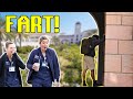 Loud wet fart prank on campus