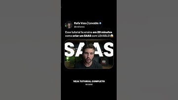 CRIE UM SAAS COM LOVABLE CLOUD! (Tutorial Completo)