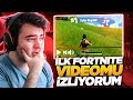 İLK FORTNİTE VİDEOMU İZLİYORUM! (Fortnite Türkçe)