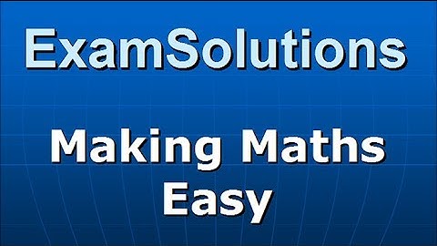 Remainder Theorem : C2 Edexcel January 2011 Q1 : ExamSolutions Maths Revision