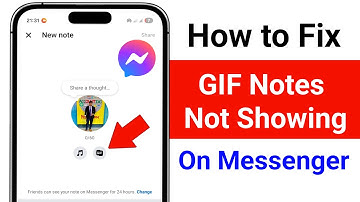 How to Fix GIF Notes Option Not Showing On Messenger 2025 | GIF Option Missing on Messenger Notes