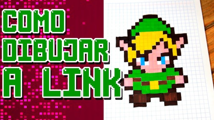 Handmade Pixel Art - How To Draw Kawaii Link (The Legend Of Zelda)  #pixelart 