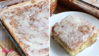 Glazed  Honeybun Cake (From-Scratch)  w/Vanilla Honey Glaze! So Good!!