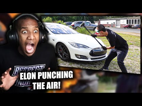 PLAINROCK DESTROYED A TESLA!!! Bored Smashing - Actual Tesla Model S Reaction (from Plainrock124)
