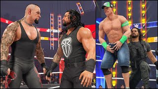 WWE 2K24 Seth Rollins Low Blow With A Shocking Twist Tag Team Match screenshot 1
