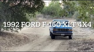 Grandpa Truck! 1992 FORD F-150 XLT 4x4, 100k miles! Family owned. Original! Walk around detail.