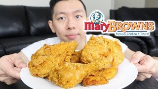 MARY BROWN'S MUKBANG (Fried Chicken, Taters, Mac & Cheese) | Crunchy Fried Chicken Eating Show