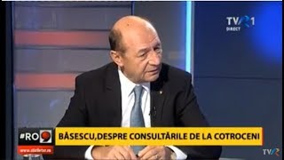 România9 - invitat Traian Băsescu (prima parte)