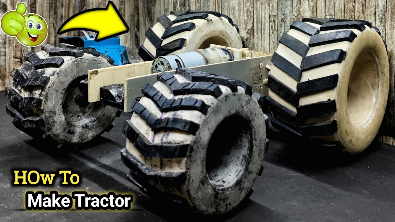 I Build a Mini Rc Tractor Using PVC Pipe 🔥 How To Make a Tractor 