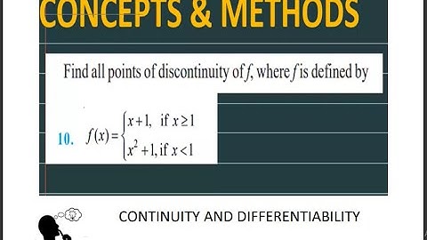 Find all points of discontinuity of f where f is defined by f(x)=x+1 if x is greater then equal to 1