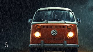 Rain On VW Camper With Thunder?Black Screen | 12 Hours | Sleep In Series