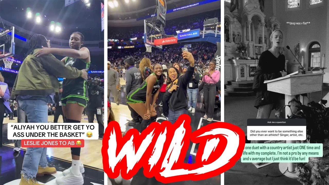 Забавный момент с Алией Бостон и Лесли Джонс на Unrivaled 😂, а голос Софи Каннингем шокировал фан...