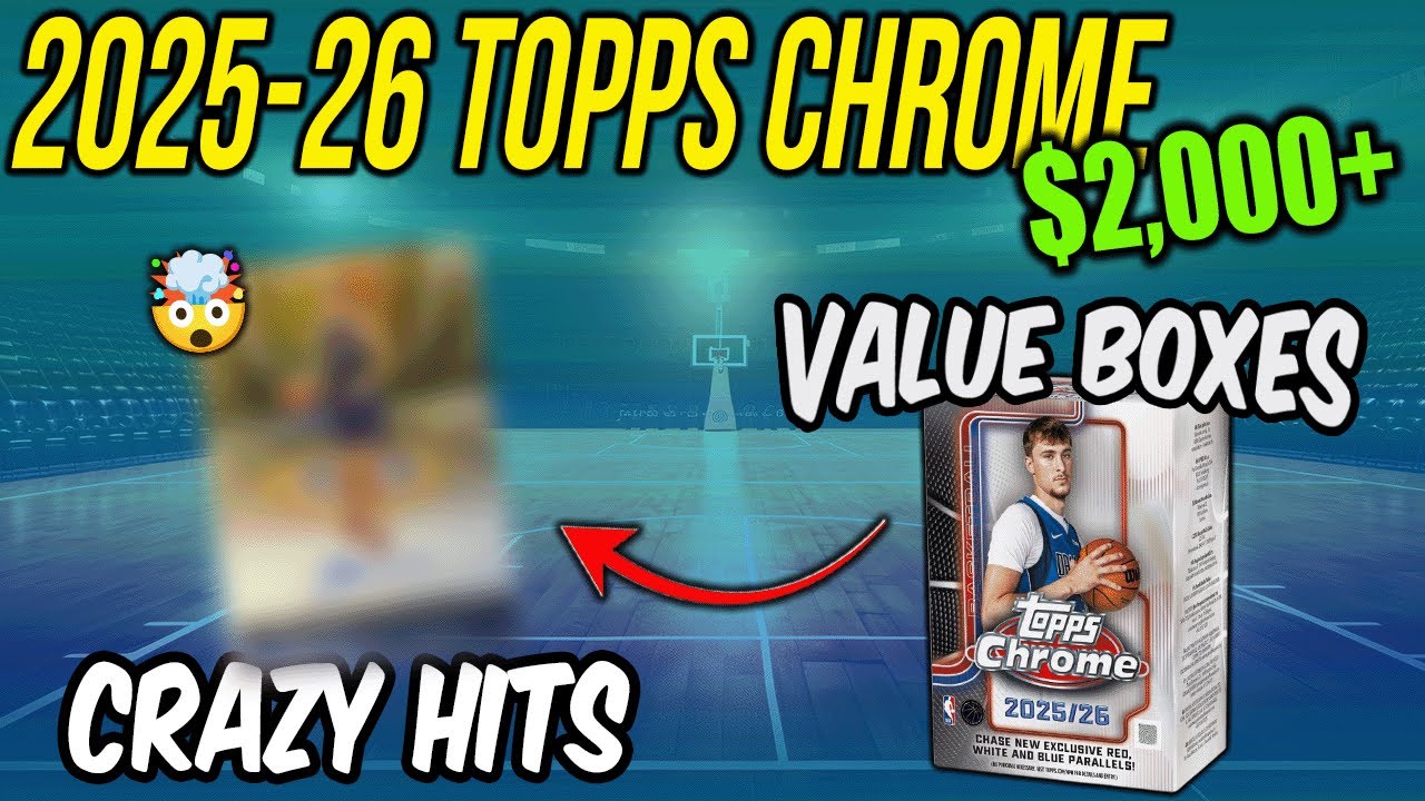 This is what happens when you rip an entire case of Topps Chrome NBA Value Boxes (40 Box BANGER)