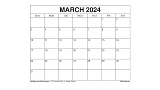 Free Printable March 2023 Calendar Templates With Holidays - Wiki Calendar