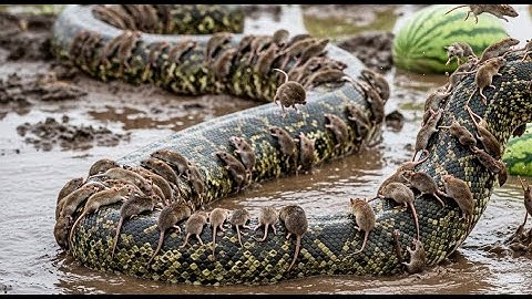 The Hunter Becomes the Hunted: An Army of Rats Takes REVENGE on a Giant Python