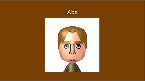 Wii Party Abe Mii