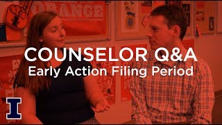 Ask Admissions: What's the early action filing period?