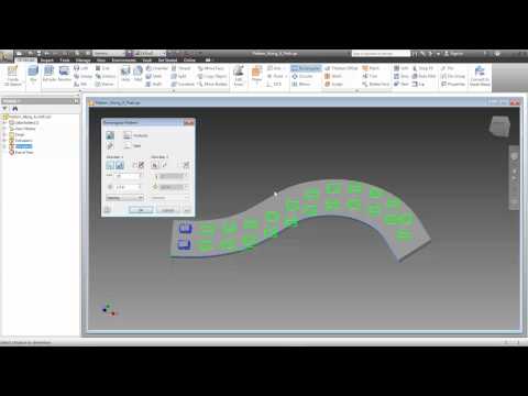 IED 5.5 Pattern along a Path Inventor 2018