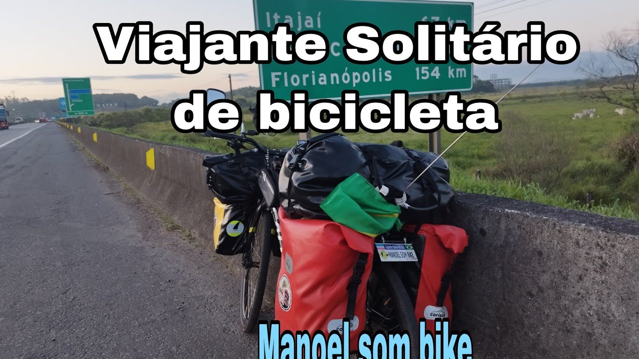 Viajante Solitário de bicicleta