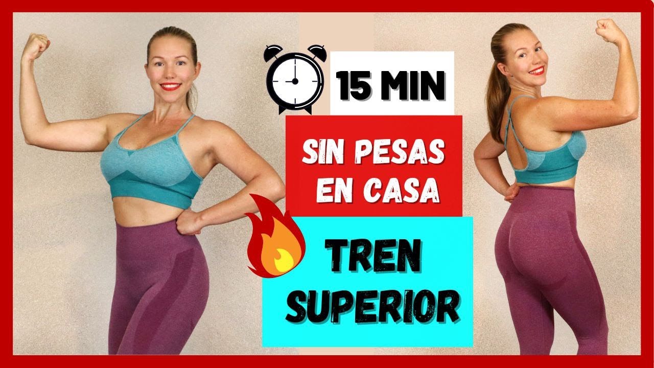 TREN SUPERIOR SIN MATERIAL | PECHO, BRAZOS Y ESPALDA FUERTES con esta RUTINA RÁPIDA Y SIN PESAS 🔥