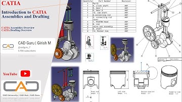 Introduction to Catia Assembly and Drafting | Catia Course for beginners | Catia Tutorials