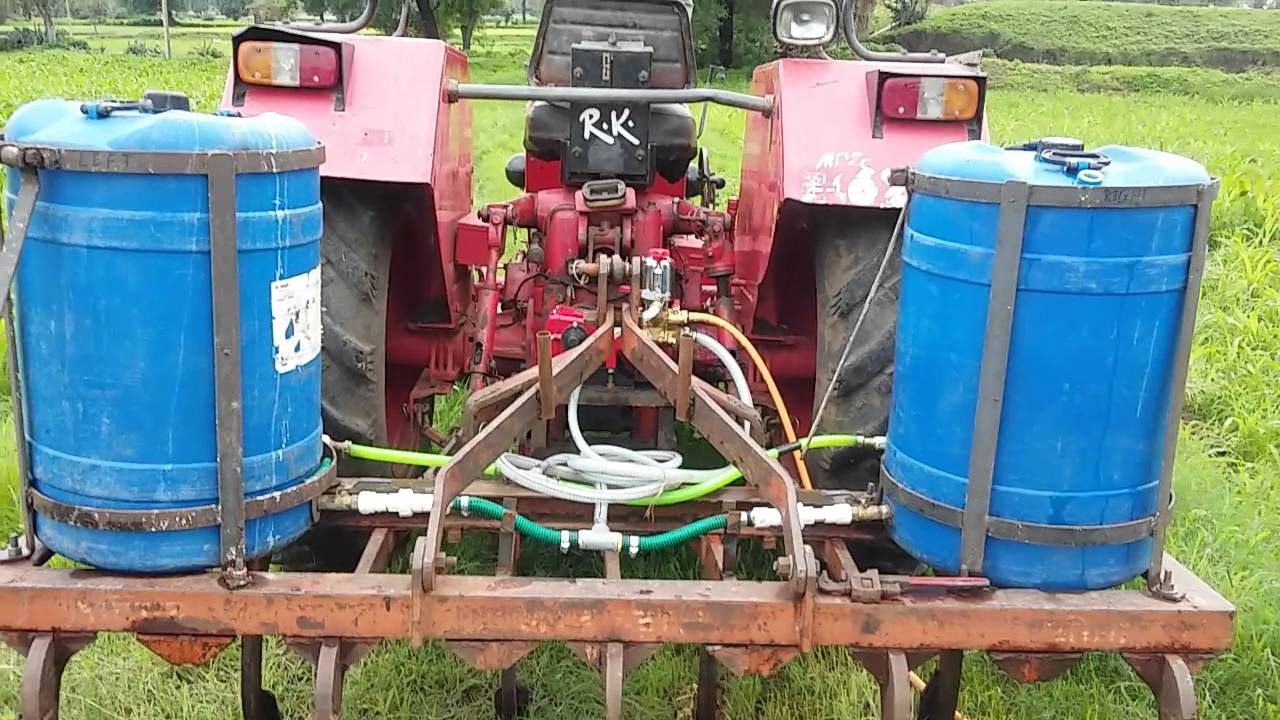 Agricultural use spray by tractor YouTube