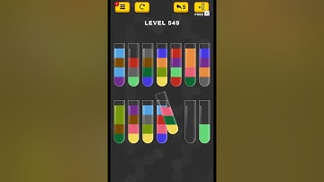 #new Water Color Sort Puzzle level 549 #WaterColorSortPuzzle #game #games