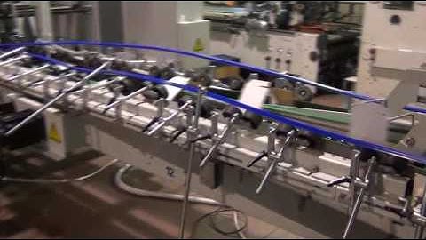 Automatic Folder Gluer machine MG-1650SL for making lock bottom  box in Italy