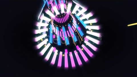 Neon Tunnel Background 2 Motion Graphics Template