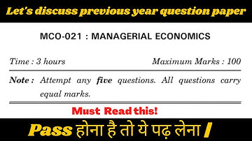 MCO 021 question paper analysis|| June 2022 MCOM examination 📝