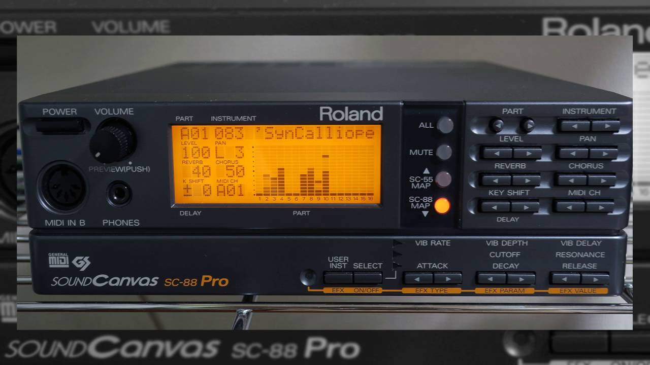 SC-88 Pro Introduction - Roland SC-88Pro Sound Canvas Demo - YouTube