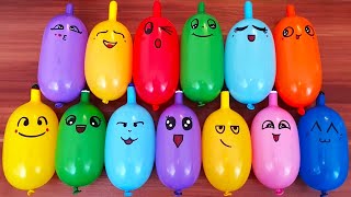 Fluffy Slime With Colorful Funny Balloons Satisfying Asmr #1548