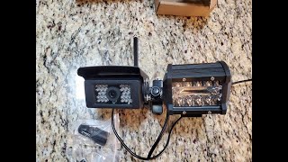 RV Security - Portable Camera and Light Bar