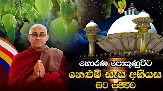 🔴හොරණ පොකුණුවිට නෙළුම්‍ සෑය අභියස සිට සජීවීව |Ven.Balangoda Radha Thero Ama Dora Viwara Viya