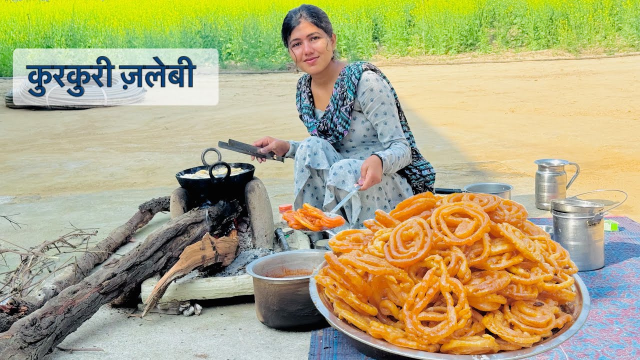 घर पे बनाई हलवाई स्टाइल कुरकुरी जलेबी #desilifestyle 